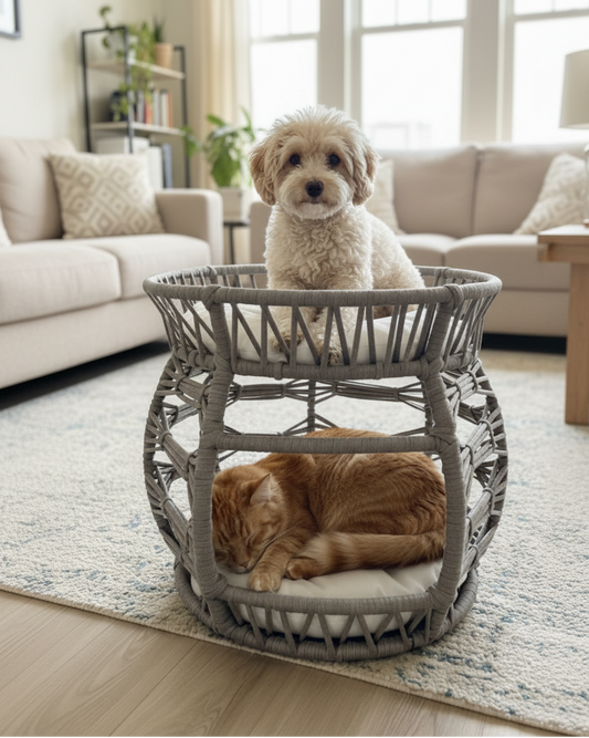 Melik – Handgemachtes Katzenbett für Katzen & kleine Hunde – Premium Haustierbett