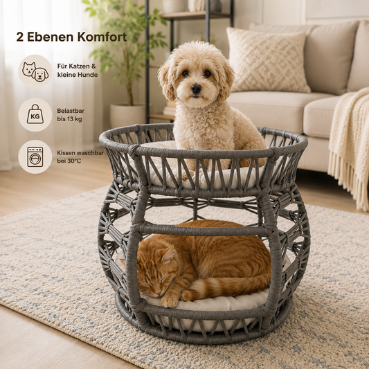 Melik – Handgemachtes Katzenbett für Katzen & kleine Hunde – Premium Haustierbett