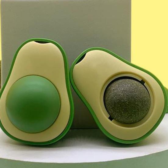 Avocado Minze Ball für Katzen – Interaktives Katzenspielzeug mit Minze