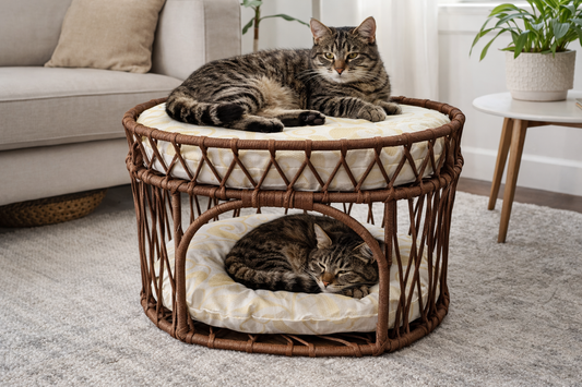 Hakem – Handgemachtes Katzenbett für Katzen & kleine Hunde – Premium Haustierbett