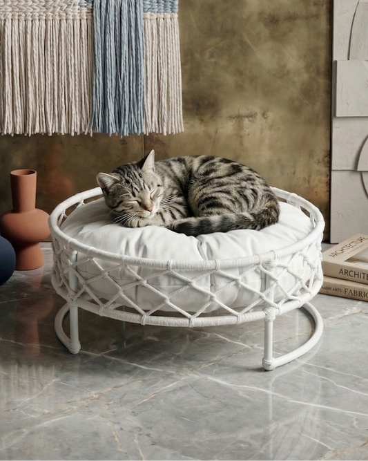 Fettah - Handgemachtes Katzenbett für Katzen & kleine Hunde – Premium Haustierbett