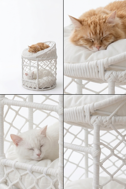 Rahman - Handmade Cat Bed for Cats & Small Dogs - Premium Pet Bed