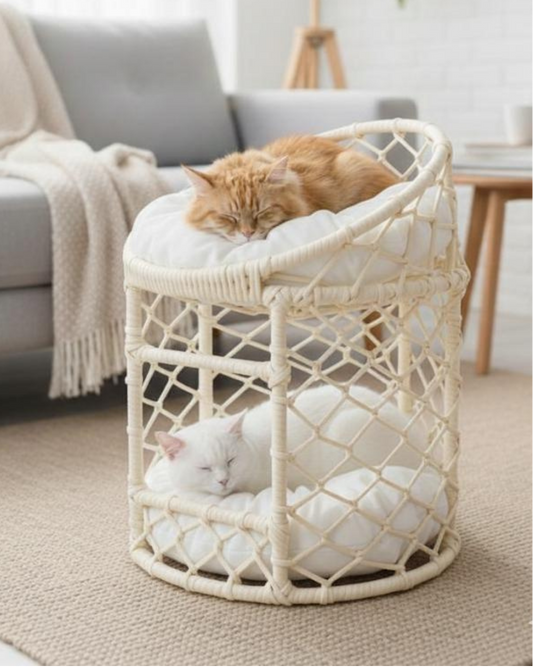 Rahman – Handgemachtes Katzenbett für Katzen & kleine Hunde – Premium Haustierbett