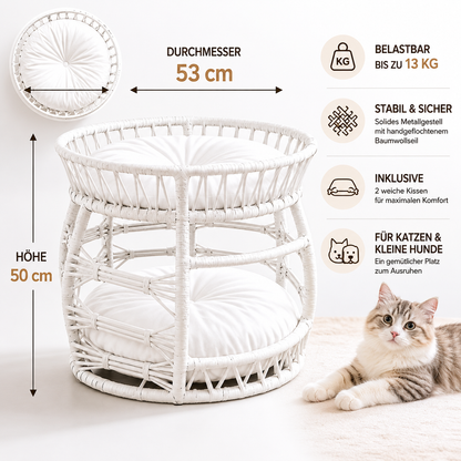 Melik – Handmade Cat Bed for Cats & Small Dogs – Premium Pet Bed