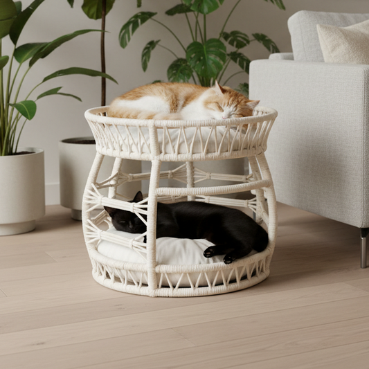 Melik – Handgemachtes Katzenbett für Katzen & kleine Hunde – Premium Haustierbett