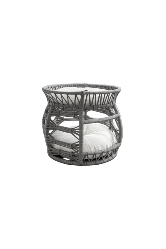 Melik Grau – Handgemachtes Haustiermöbel mit Doppelliege-Funktion