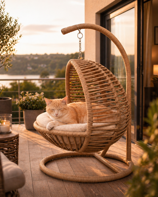 La Tahzen - Handgemachtes Katzenbett für Katzen & kleine Hunde – Premium Haustierbett