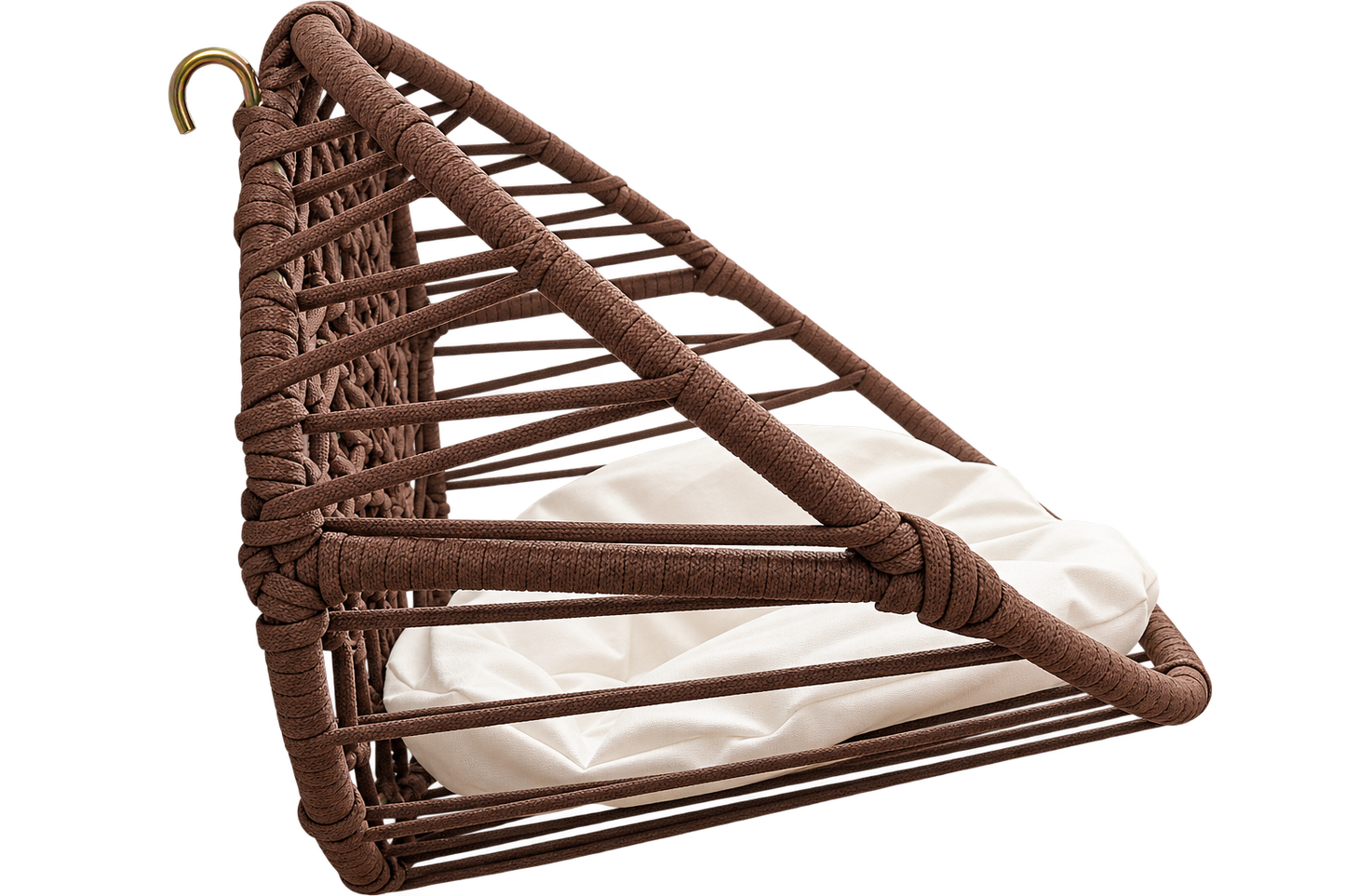 Celil Radiator Cat Bed - Hand-Woven Hanging Lounger for Cats/Small Dogs with Soft Cushion, 52×35×20 cm