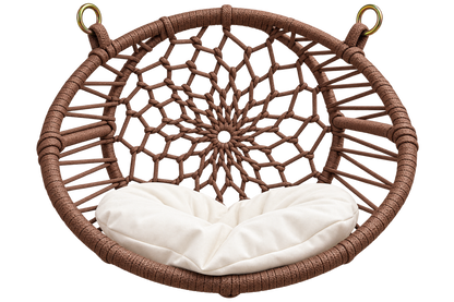 Celil Radiator Cat Bed - Hand-Woven Hanging Lounger for Cats/Small Dogs with Soft Cushion, 52×35×20 cm