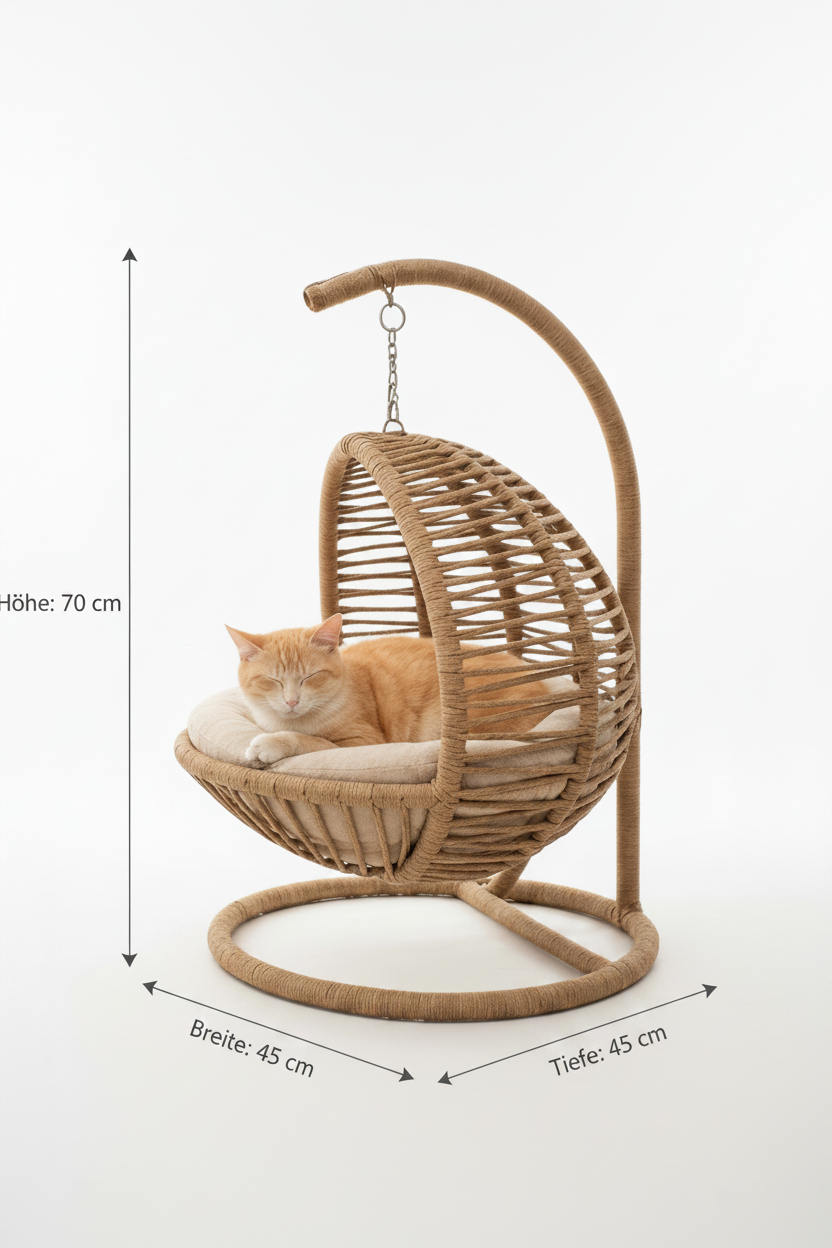La Tahzen - Handgemachtes Katzenbett für Katzen & kleine Hunde – Premium Haustierbett