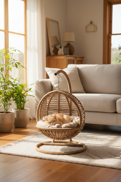 La Tahzen - Handgemachtes Katzenbett für Katzen & kleine Hunde – Premium Haustierbett
