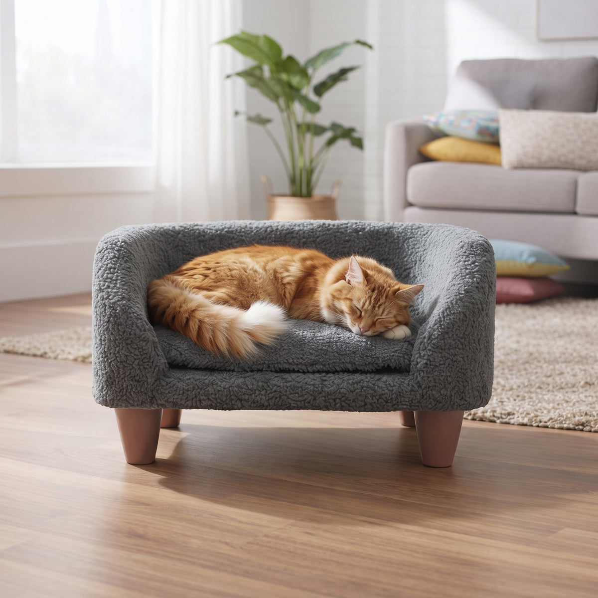 Aziz – Weiches Haustiersofa für Katzen & kleine Hunde