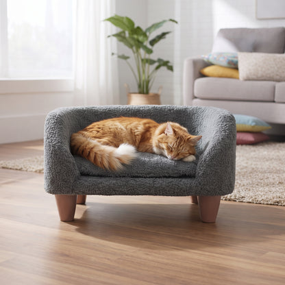 Aziz – Weiches Haustiersofa für Katzen & kleine Hunde