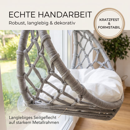 Fensterliege Basir – Der handgeflochtene Logenplatz für Katzen & kleine Hunde