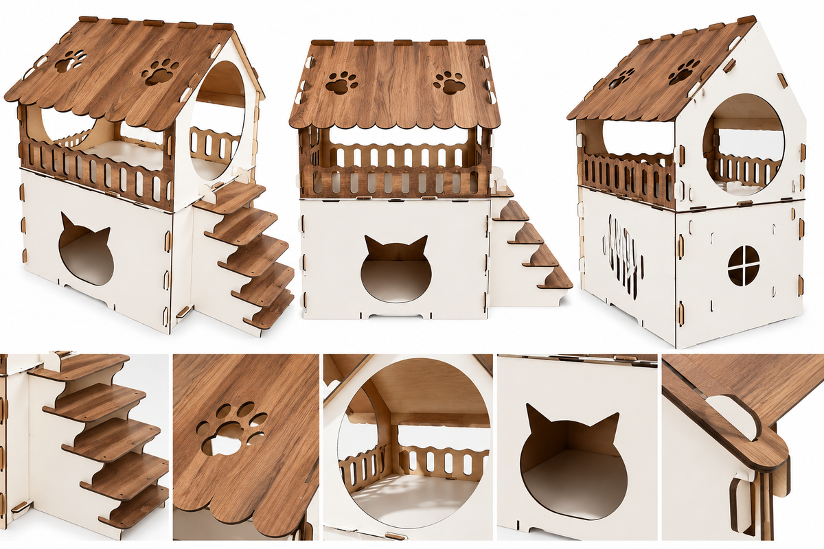 Baki – Das zweistöckige Zuhause für deine Katze
