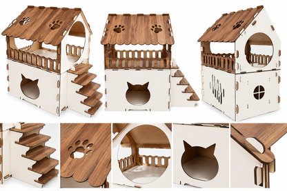 Baki – Das zweistöckige Zuhause für deine Katze