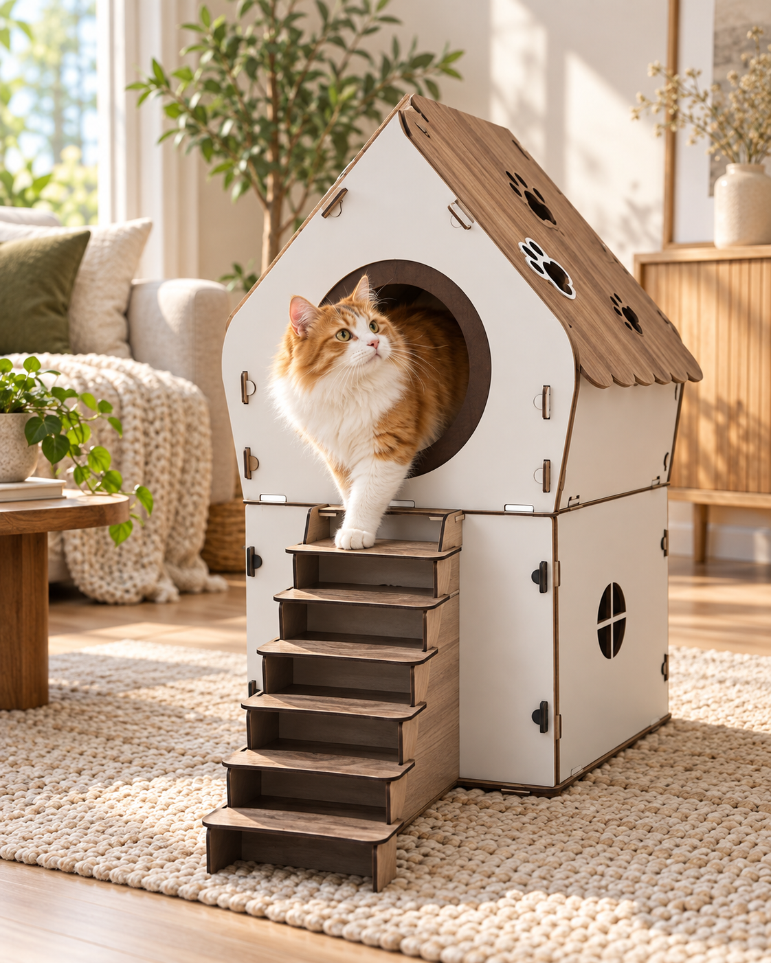Baki – Das zweistöckige Zuhause für deine Katze