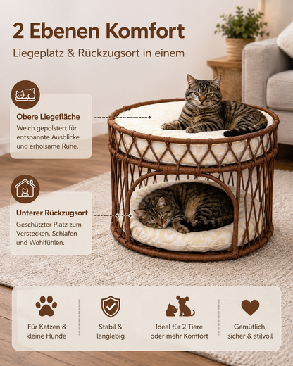 Hakem – Handmade Cat Bed for Cats & Small Dogs – Premium Pet Bed