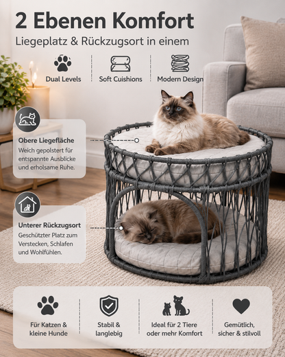 Hakem – Handmade Cat Bed for Cats & Small Dogs – Premium Pet Bed